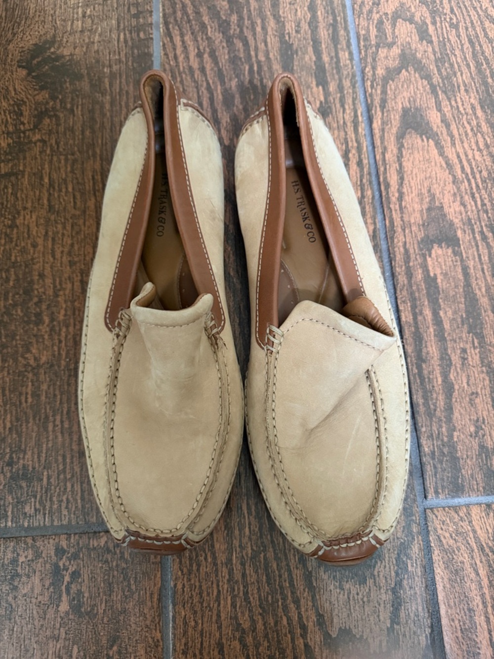 H.S. Trask & Co. Women’s Tan Suede Slip-On Loafers